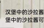 汉堡中的沙拉酱可以用炼乳代替吗 汉堡中的沙拉酱可不可以用炼乳代替