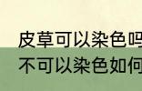 皮草可以染色吗皮草怎么改色 皮草可不可以染色如何改色