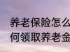 养老保险怎么领取养老金 养老保险如何领取养老金